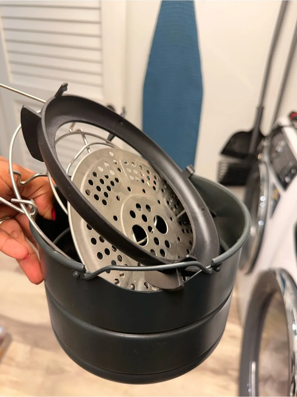 Instant Pot Air Fryer Lid in Black - Air Fry Accessory
